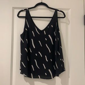 Loft black and white cami